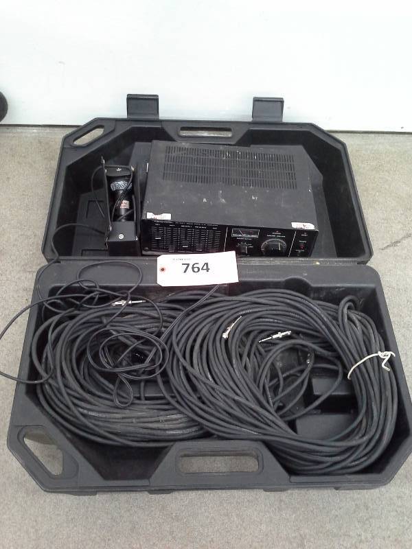 lot 764 image: Realistic 80 Watt Solid State P.A. Amplifier