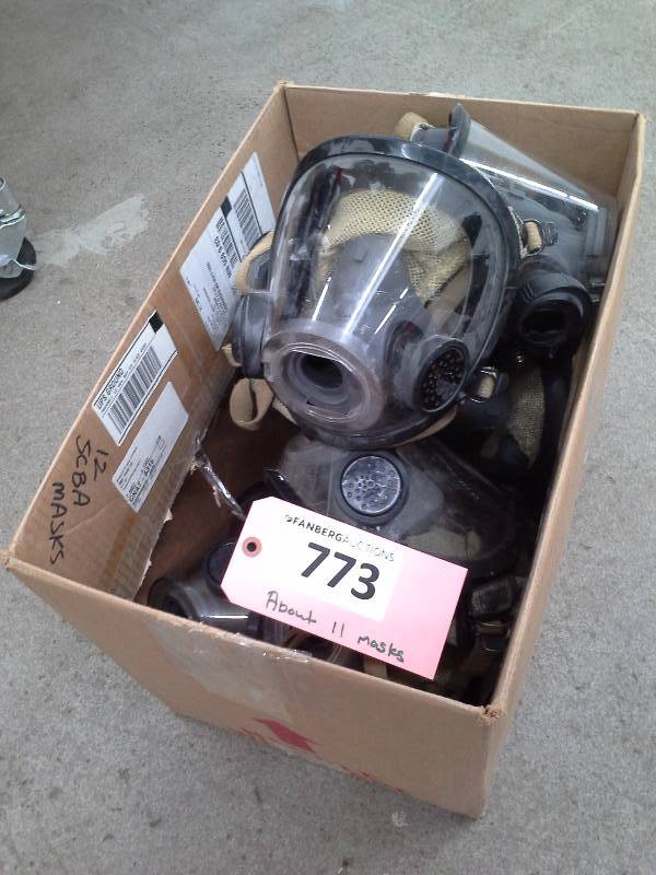 lot 773 image: Box of Full Face Mask