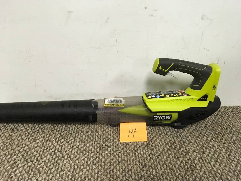 lot 14 image: Ryobi 18 Volt Leaf Blower in working conditions
