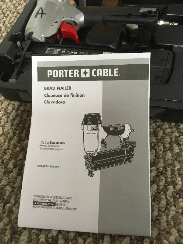 lot 77 image: Porter Cable Brad Nailer open box never used