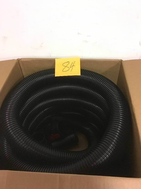 lot 84 image: Ridgid 2-12in. X 20 ft. Dual-Flex Locking Vac ose  Extension Kit open box never used