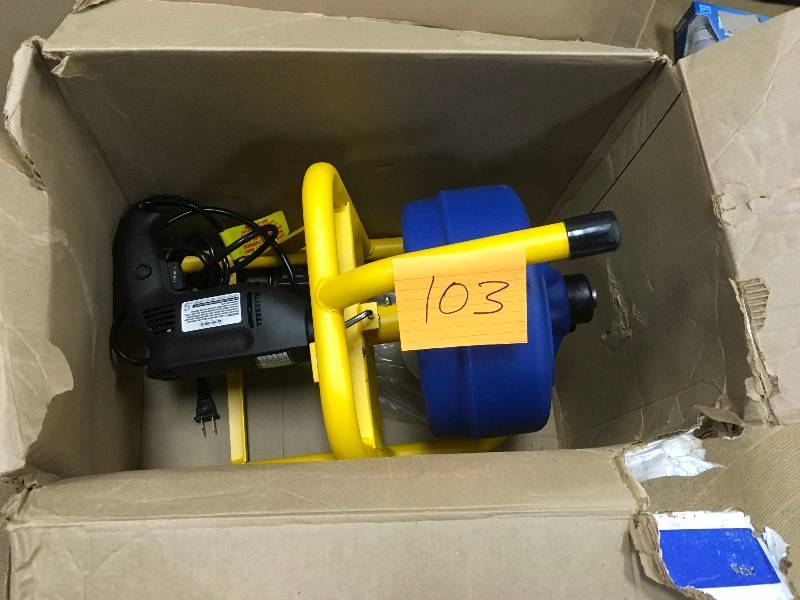 lot 103 image: Brass Craft 516 in. x 50 ft. Cable Drum Machine