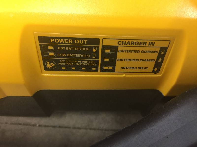 lot 122 image: Dewalt Portable power station Compatible with all 20V MAX and 60V MAX FLEXVOLT batteries in like new condition