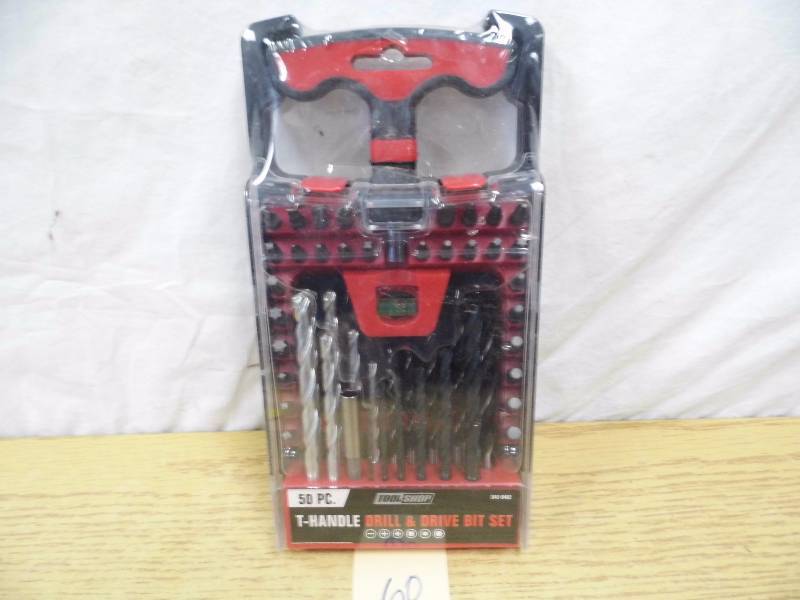 lot 60 image: T Handle Drill & Drive Bit Set