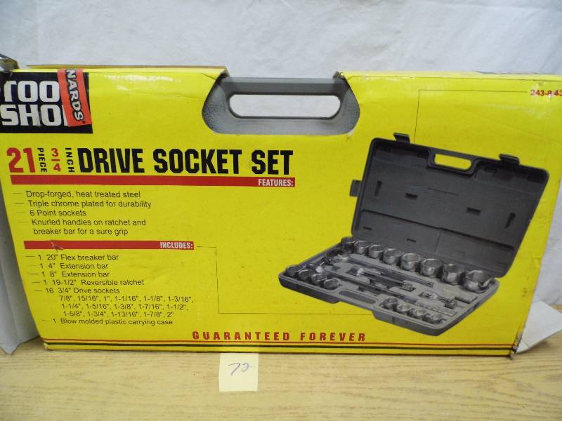 lot 72 image: Tool Shop Drive  Socket Set