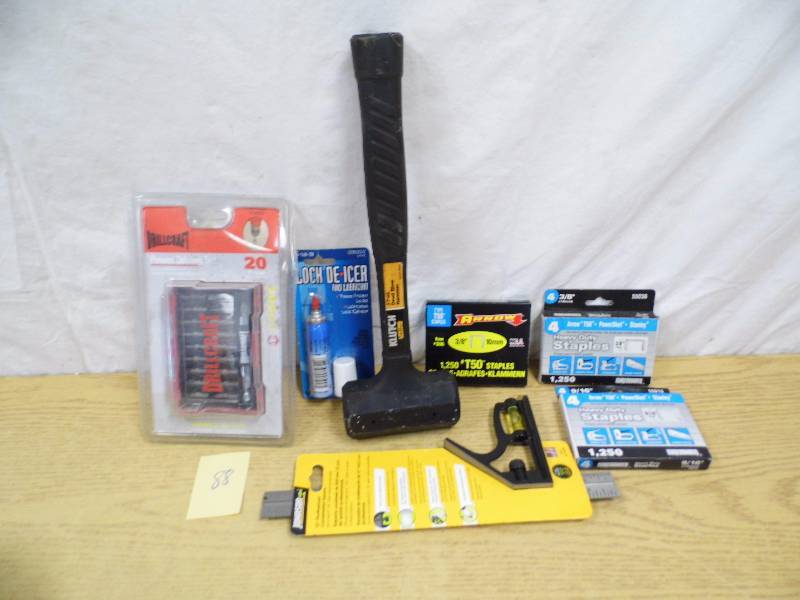 lot 88 image: Assorted Tools and Hardware