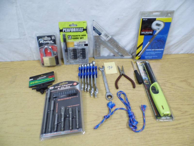 lot 96 image: Assorted Tools and Hardware