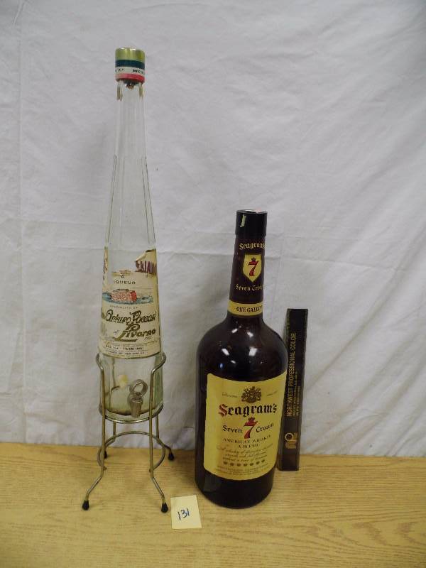 lot 131 image: Galliano & Seagrams Bottles