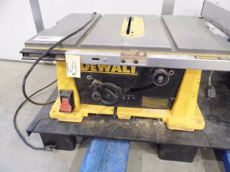 lot 164 image: DeWalt Table Saw