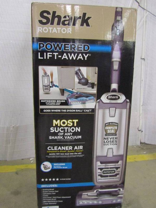 lot 34 image: Shark Rotator Powered Lift-Away Deluxe Upright Vacuum Cleaner