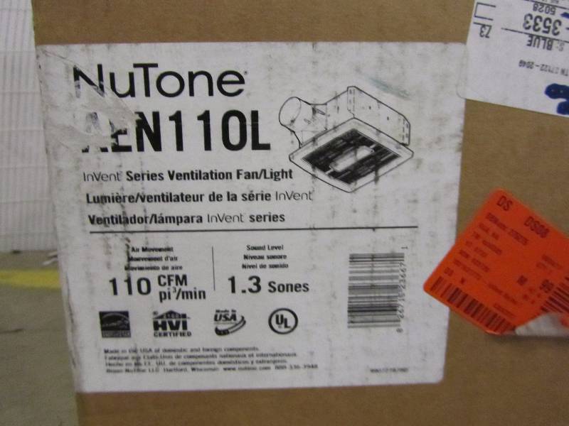 lot 36 image: NuTone InVent Series 110 CFM Ceiling Bathroom Exhaust Fan