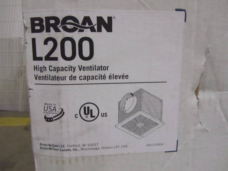 lot 37 image: Broan 210 CFM High-Capacity Ventilation Fan