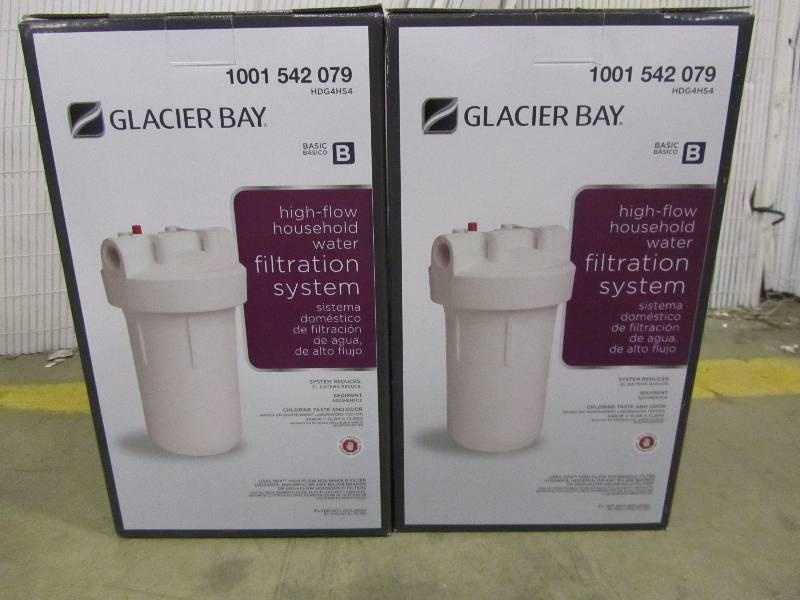 lot 62 image: Glacier Bay High Flow Opaque Whole House Water Filter System (x2)