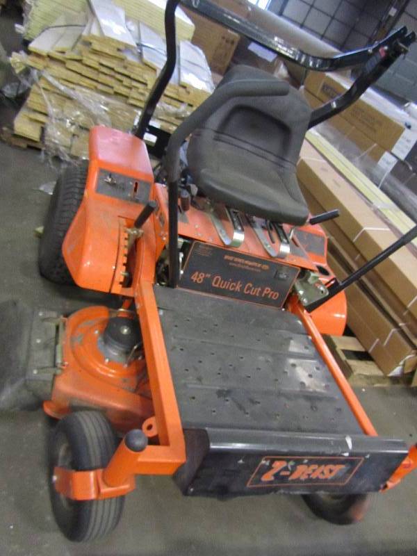 lot 80 image: Z-Beast Pro-Series 48 in. 20 HP Briggs & Stratton Engine Gas Zero-Turn Riding Mower with Rollbar