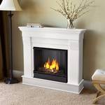lot 47 image: Real Flame Chateau 41 in. Ventless Gel Fuel Fireplace in White (does not include insert)