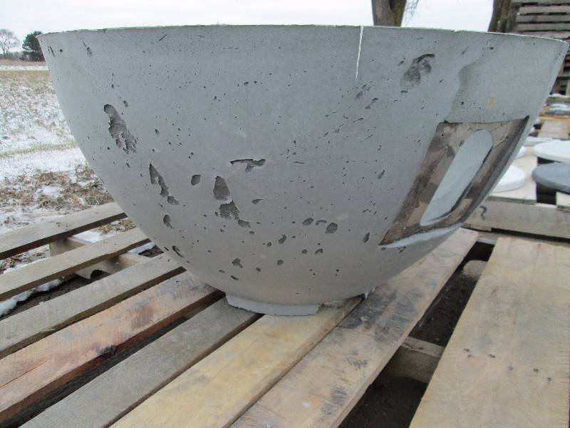 Medium Concrete Planter  Accent Pot