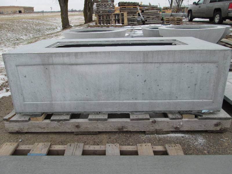 Large Concrete Planter  Bench  Accent Piece