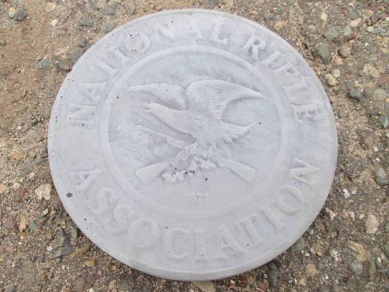 Small National Rifle Association Concrete Paver  Yard Art  Wall Hanging