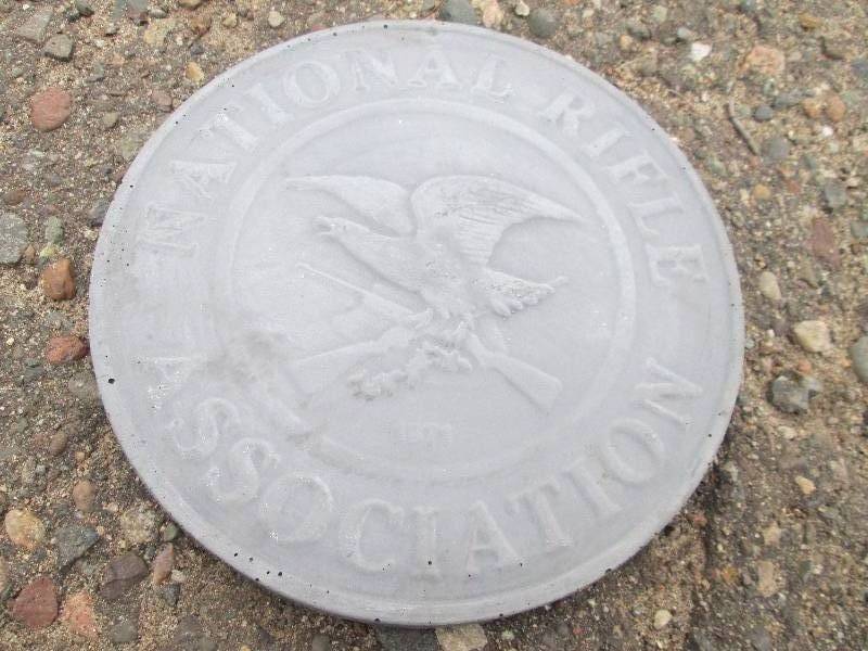Small National Rifle Association Concrete Paver  Yard Art  Wall Hanging