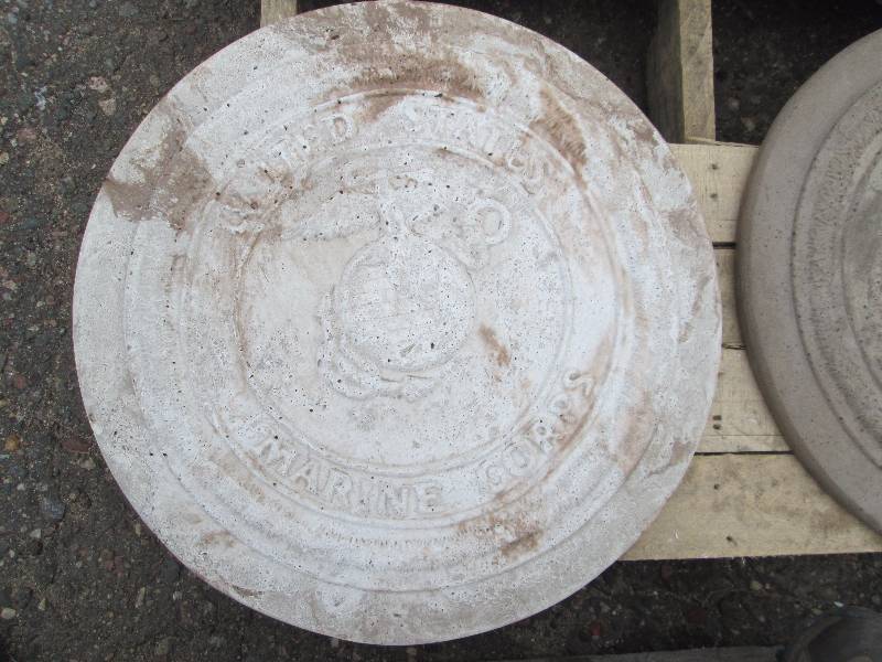 United State Marine Corps Concrete Paver  Yard Art  Wall Hanging