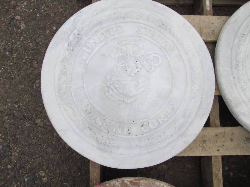 United State Marine Corps Concrete Paver  Yard Art  Wall Hanging