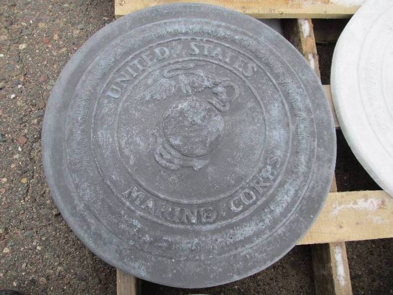 United State Marine Corps Concrete Paver  Yard Art  Wall Hanging