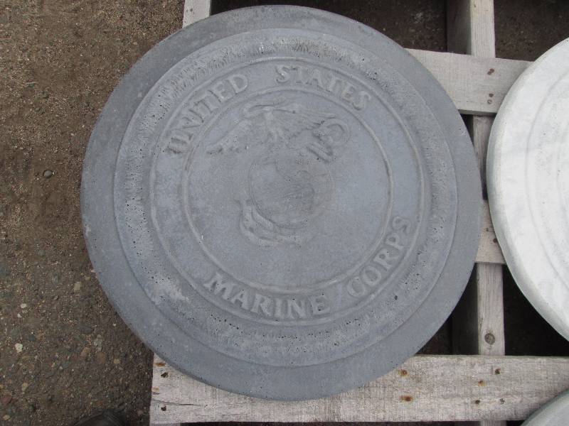United State Marine Corps Concrete Paver  Yard Art  Wall Hanging