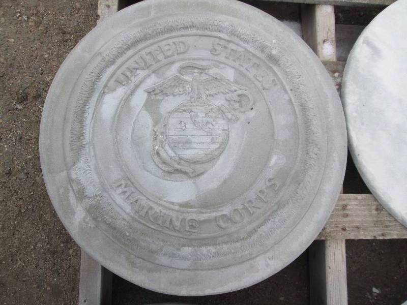 United State Marine Corps Concrete Paver  Yard Art  Wall Hanging