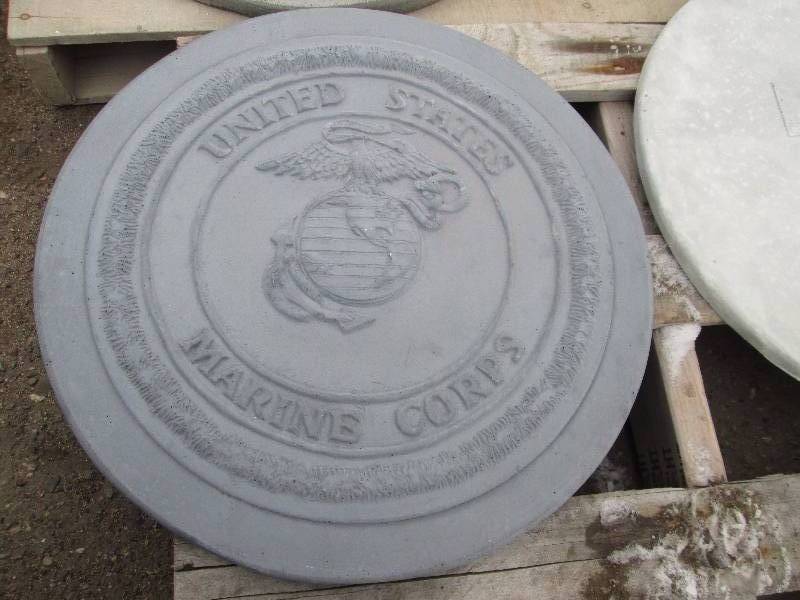 United State Marine Corps Concrete Paver  Yard Art  Wall Hanging