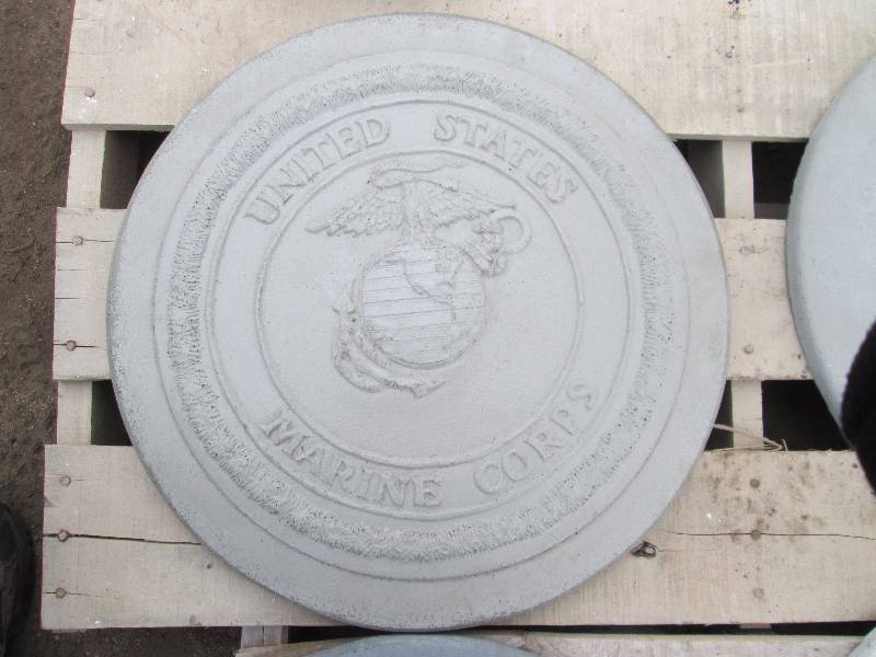 United State Marine Corps Concrete Paver  Yard Art  Wall Hanging