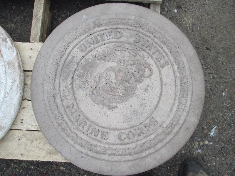 United State Marine Corps Concrete Paver  Yard Art  Wall Hanging