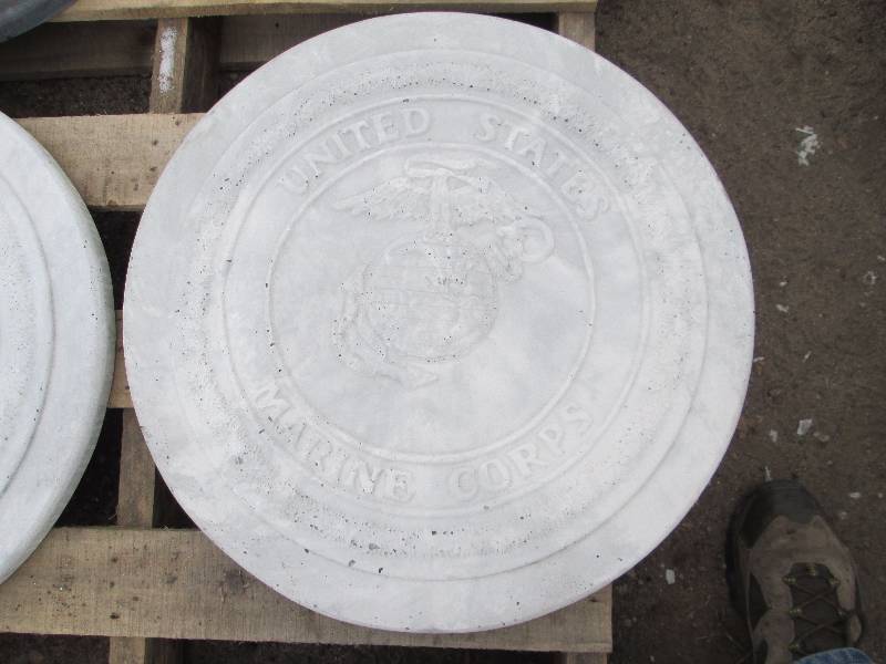 United State Marine Corps Concrete Paver  Yard Art  Wall Hanging
