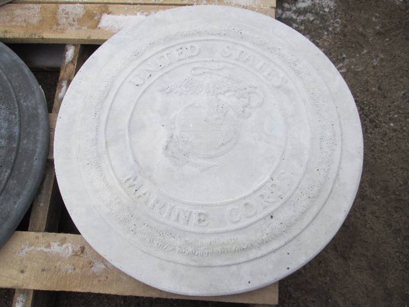 United State Marine Corps Concrete Paver  Yard Art  Wall Hanging
