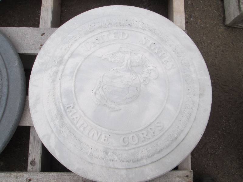 United State Marine Corps Concrete Paver  Yard Art  Wall Hanging