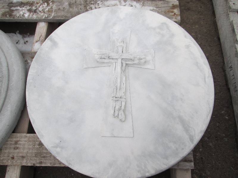 Cross & Nails Concrete Paver  Yard Art  Wall Hanging