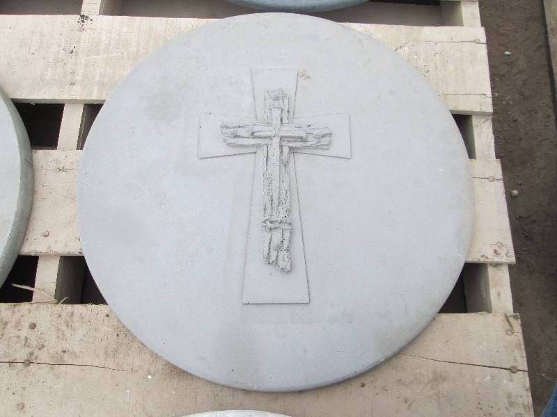 Cross & Nails Concrete Paver  Yard Art  Wall Hanging