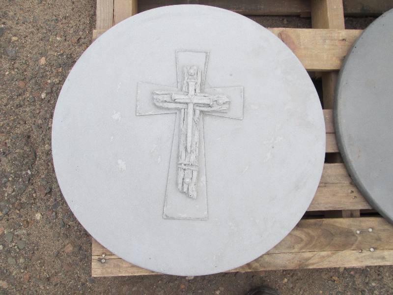 Cross & Nails Concrete Paver  Yard Art  Wall Hanging