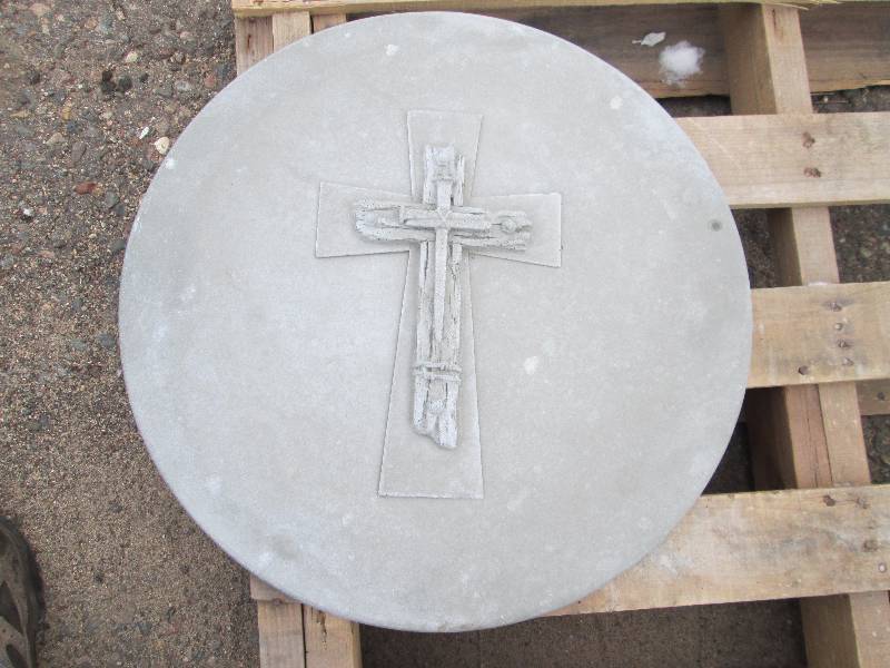 Cross & Nails Concrete Paver  Yard Art  Wall Hanging