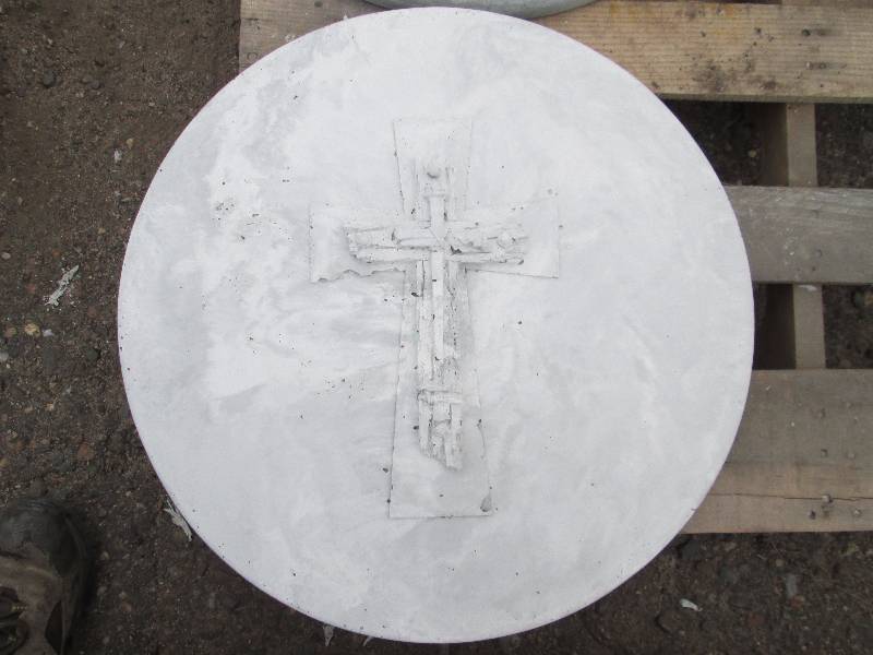 Cross & Nails Concrete Paver  Yard Art  Wall Hanging
