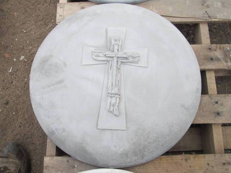 Cross & Nails Concrete Paver  Yard Art  Wall Hanging