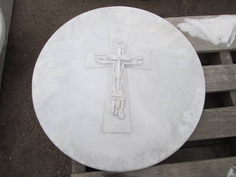 Cross & Nails Concrete Paver  Yard Art  Wall Hanging