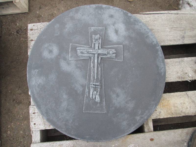 Cross & Nails Concrete Paver  Yard Art  Wall Hanging