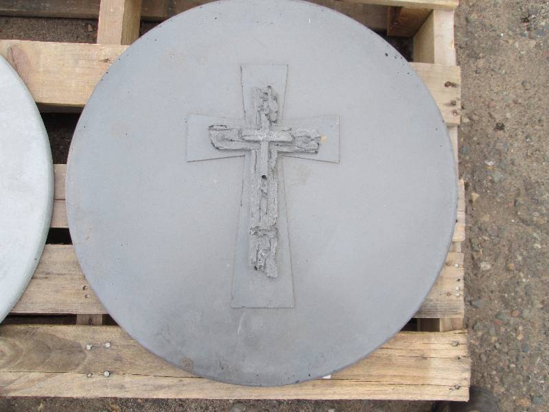 Cross & Nails Concrete Paver  Yard Art  Wall Hanging