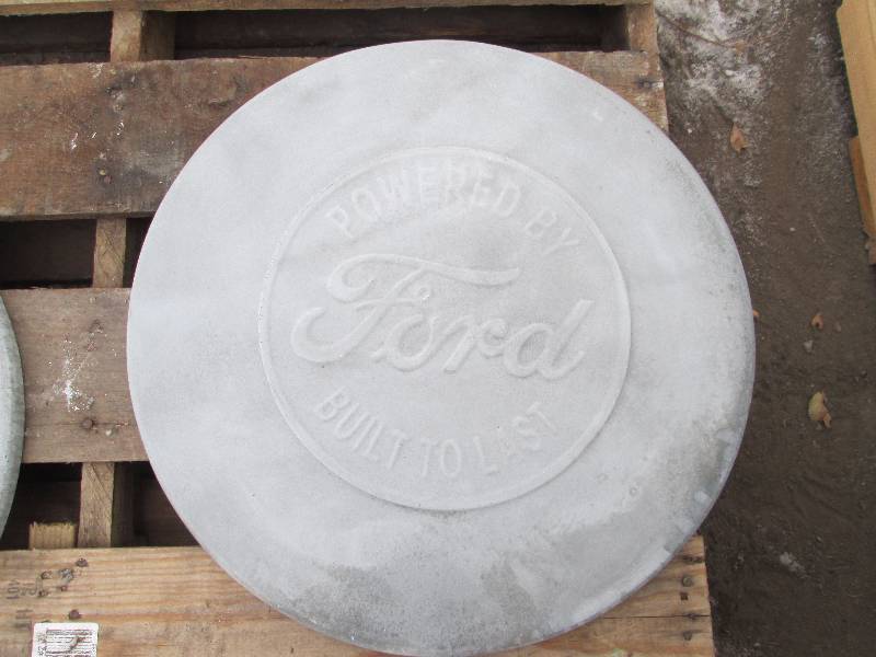 Ford Concrete Paver  Yard Art  Wall Hanging