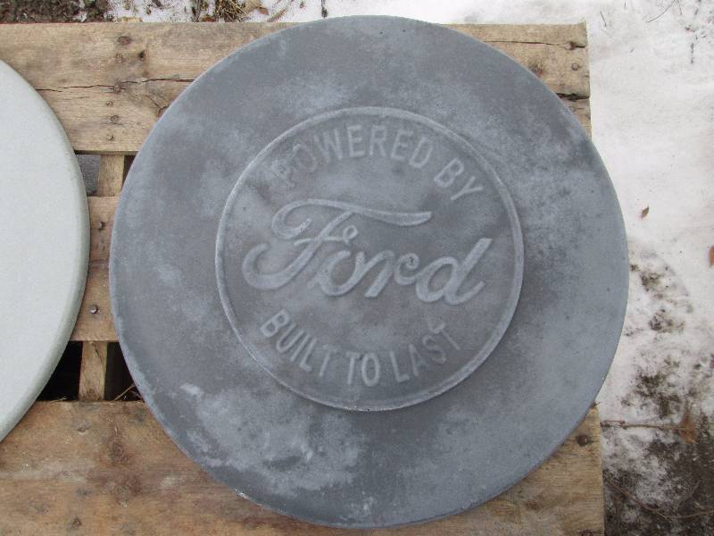 Ford Concrete Paver  Yard Art  Wall Hanging