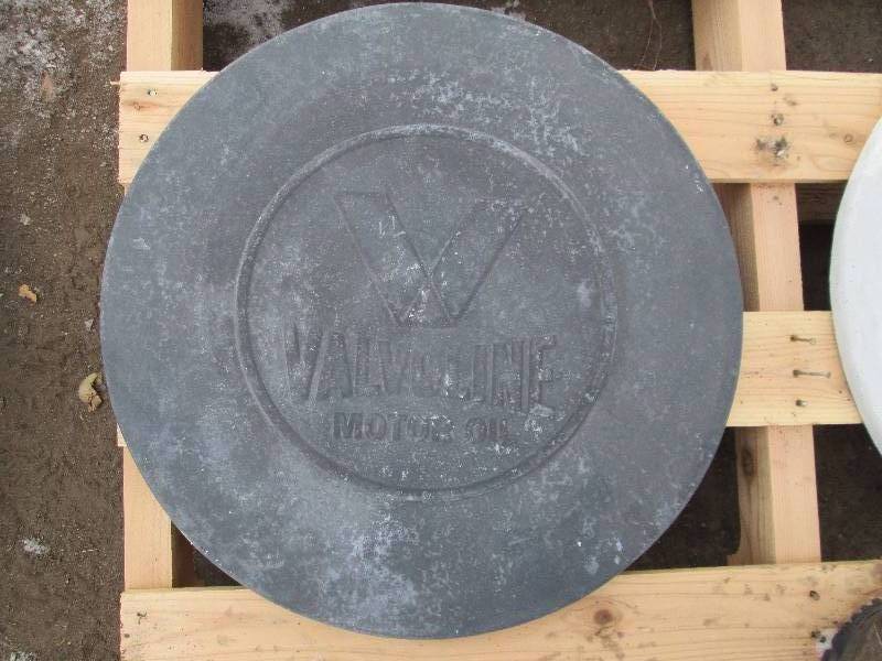 Valvoline Concrete Paver  Yard Art  Wall Hanging