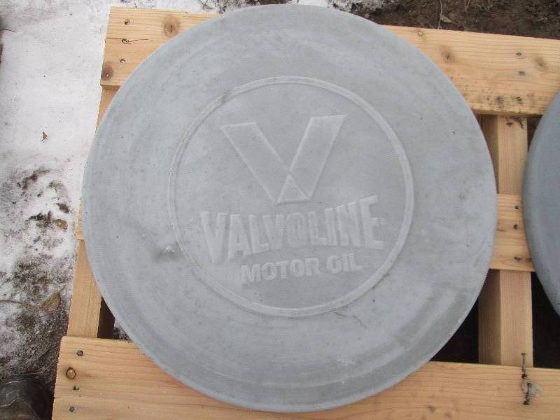 Valvoline Concrete Paver  Yard Art  Wall Hanging