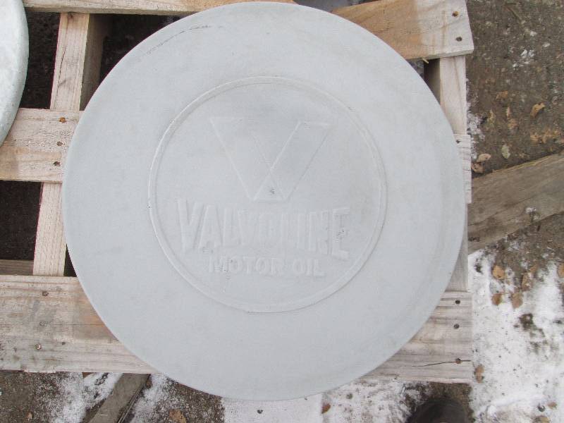 Valvoline Concrete Paver  Yard Art  Wall Hanging