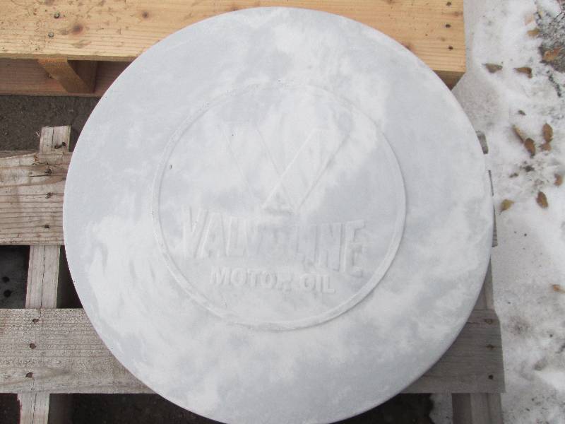 Valvoline Concrete Paver  Yard Art  Wall Hanging