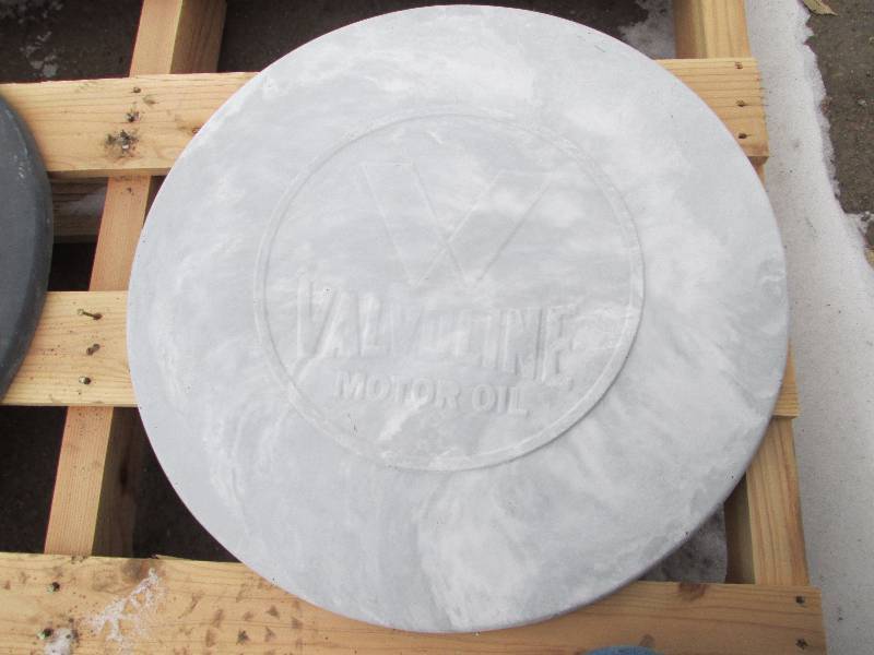 Valvoline Concrete Paver  Yard Art  Wall Hanging